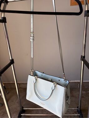 Kate Spade Leila Pebbled Leather Satchel -  EUC - Light Blue